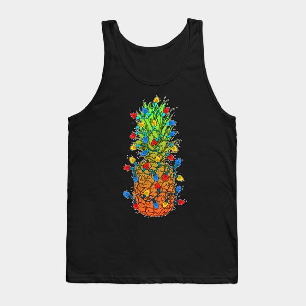 Pineapple Christmas Tank Top by Topotopo